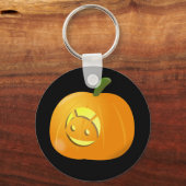 Cool Android Pumpkin Halloween Button Sleutelhange Sleutelhanger (Voorkant)