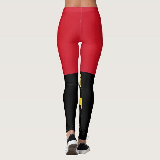 Cool Angola Flag Mode Leggings (Achterkant)
