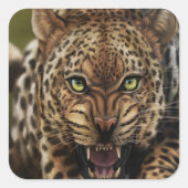 Cool Angry Leopard stickers (Voorkant)