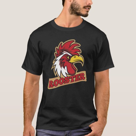 Cool Angry Rooster T-Shirt (Voorkant)