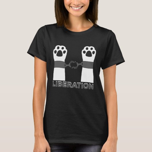 Cool Animal Liberation Free Animals Soldiers T-shirt (Voorkant)