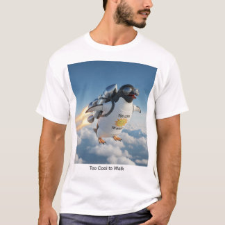 Cool Animal Lovers Tee| Quirky Flight Penguin Gift T-shirt