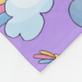 Cool Animal Pattern - Comic Eenhoorn 2 Fleece Deken (Hoek)