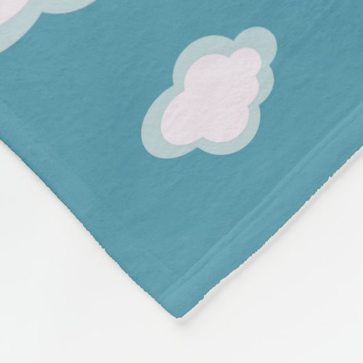 Cool Animal Pattern - Comic Eenhoorn 3 Fleece Deken (Hoek)