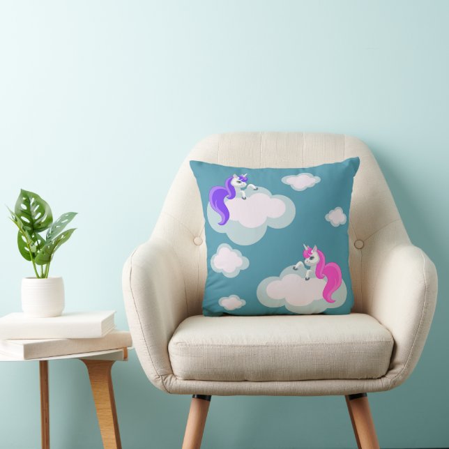 Cool Animal Pattern - Comic Eenhoorn 3 Kussen (Stoel)