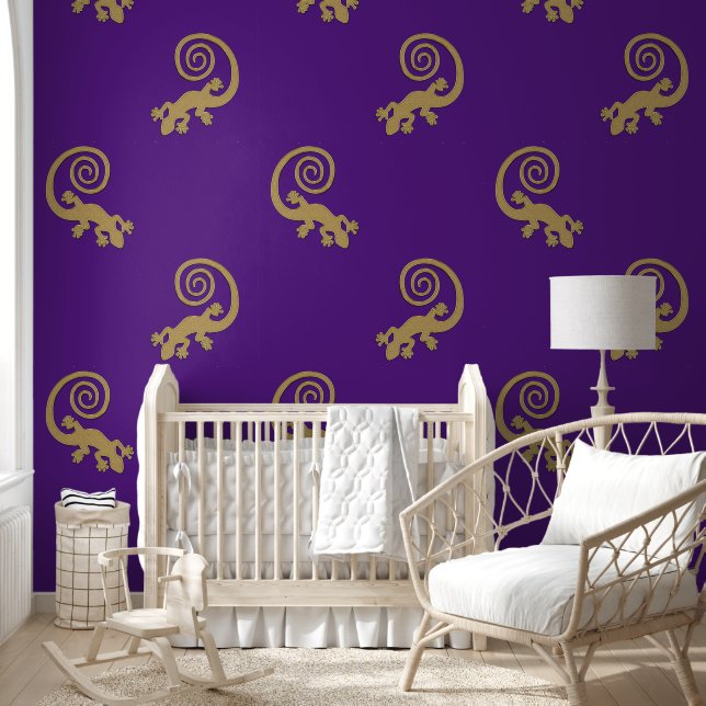 Cool Animal Pattern - GEKKO 1 Behang (Kinderen)