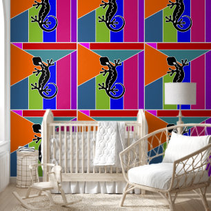 Cool Animal Pattern - GEKKO 2 Behang