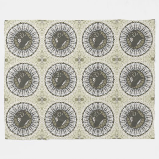 Cool Animal Pattern - Mandala Horse 1 Fleece Deken (Voorkant (Horizontaal))