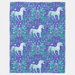 Cool Animal Pattern - Mandala Unicorn 1 Fleece Deken