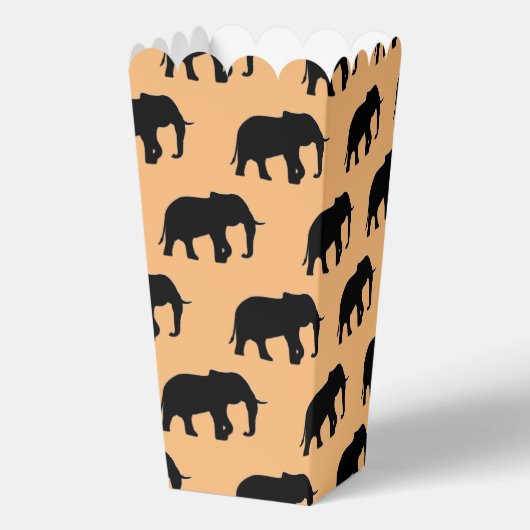 Cool Animal Pattern - Olifant 5 Bedankdoosjes (Achterkant)