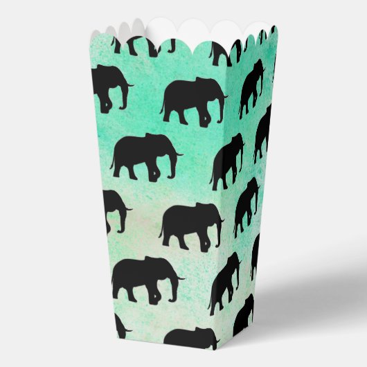 Cool Animal Pattern - Olifant 5a Bedankdoosjes (Achterkant)