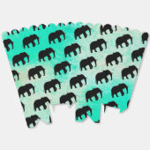 Cool Animal Pattern - Olifant 5a Bedankdoosjes (Ongevouwen)