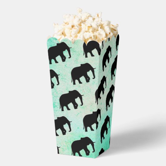 Cool Animal Pattern - Olifant 5a Bedankdoosjes (Popped)