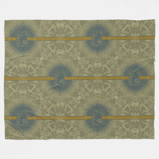 Cool Animal Pattern - Olifant 6 Fleece Deken (Voorkant (Horizontaal))