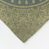 Cool Animal Pattern - Olifant 6 Fleece Deken (Hoek)