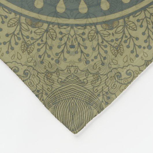 Cool Animal Pattern - Olifant 6 Fleece Deken (Hoek)