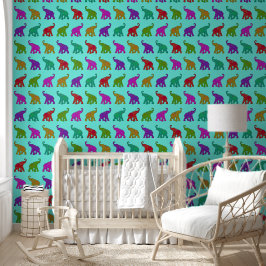 Cool Animal Pattern - Olifant 8 Behang