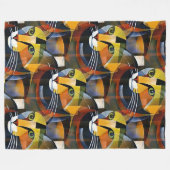 Cool Animal Pattern - Schattige Cats 2 Fleece Deken (Voorkant (Horizontaal))