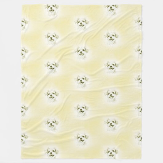 Cool Animal Pattern - Schattigee Honden 7 Fleece Deken (Voorkant)