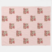 Cool Animal Pattern - Schattigee katten 6 Fleece Deken (Voorkant (Horizontaal))