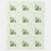 Cool Animal Pattern - Schattigee Panda 2 Fleece Deken (Voorkant)