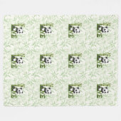 Cool Animal Pattern - Schattigee Panda 2 Fleece Deken (Voorkant (Horizontaal))
