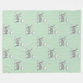 Cool Animal Pattern - Schattigee Vogels 1 Fleece Deken (Voorkant (Horizontaal))