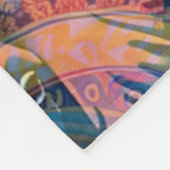 Cool Animal Waterverf Pattern - Elephant 5 Fleece Deken (Hoek)