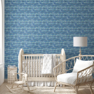 Cool Animal Waterverf Pattern - Zee Turtle 1 Behang