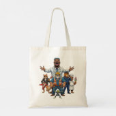 Cool Animals Squad Kids Valentijn Classroom Uitwis Tote Bag (Achterkant)