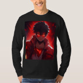 Cool Anime Gedrukt Zachte Stof Mannen T-shirt (Voorkant)
