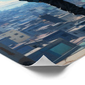 Cool anime karakter met Baggy Black Pants en Bl Poster (Hoek)