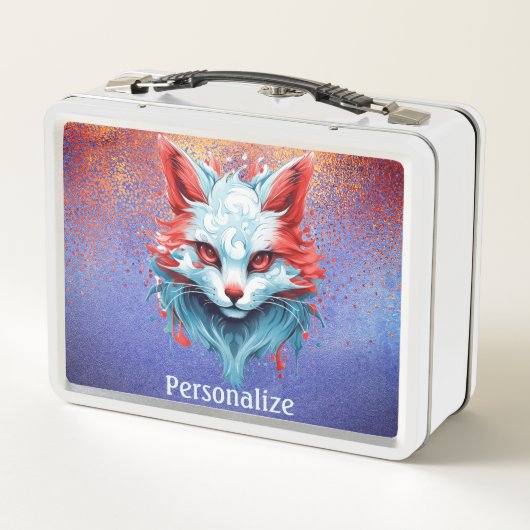 Cool Anime Magische Feline Cat Gothic Gepersonalis (Achterkant)