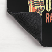 Cool Announcer Voice Humor Vintage Broaasting Stud Muismat (Hoek)