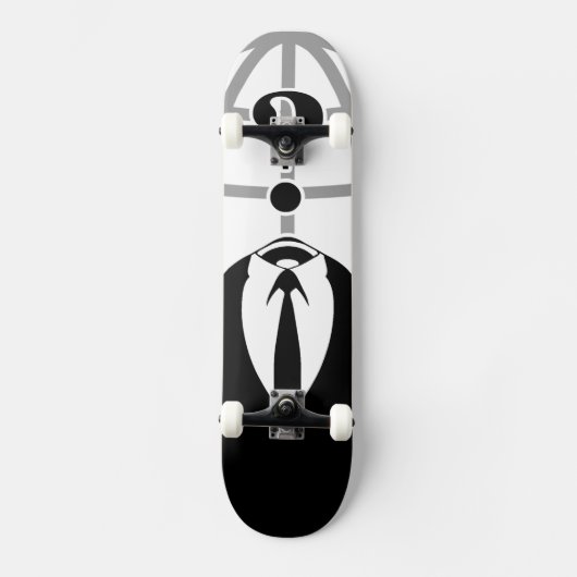 Cool Anonymous Logotype Skateboard (Voorkant)