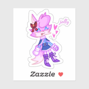 Cool Anthro Animal Versie 2 Laptop Sticker