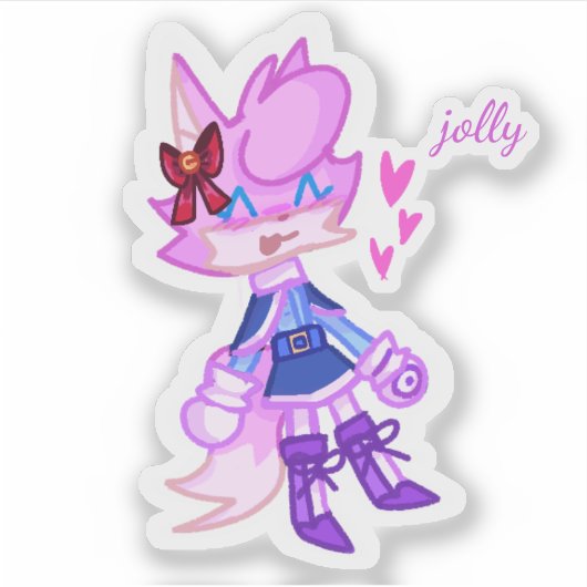 Cool Anthro Animal Version 2 Laptop Sticker (Voorkant)