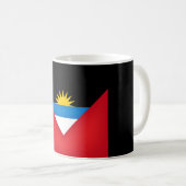 Cool Antigua en Barbuda Flag Koffiemok (Voorkant rechts)