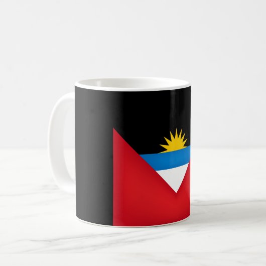 Cool Antigua en Barbuda Flag Koffiemok (Voorkant links)
