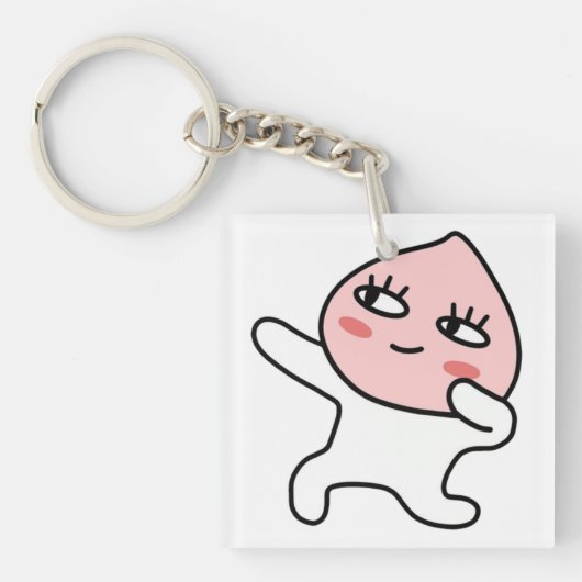 Cool Apeach Sleutelhanger (Voorkant)