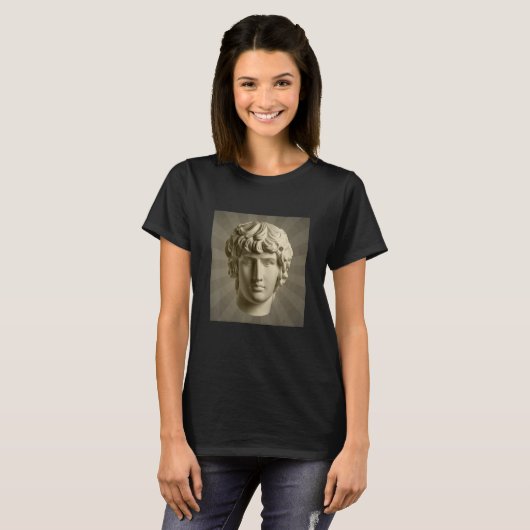 Cool Apollo Gips Standbeeld Illustratie Grafische T-shirt (Voorkant volledig)