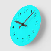 Cool Aqua Blue Kitchen wandklok (Hoek)