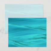 Cool Aqua Blue Summer Water Ripples Briefkaart (Voorkant / Achterkant)