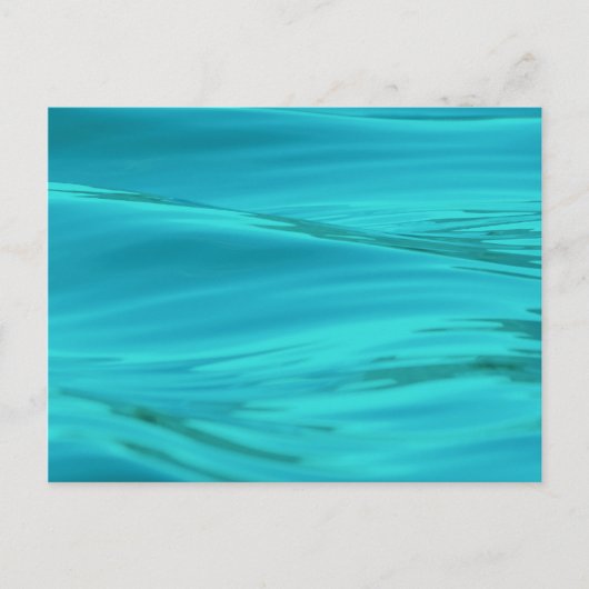 Cool Aqua Blue Summer Water Ripples Briefkaart (Voorkant)