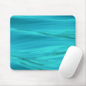 Cool Aqua Blue Summer Water Ripples Muismat (Met muis)