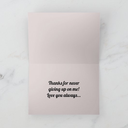 Cool Aqua Roos Happy Moederdag Kaart (Binnen)