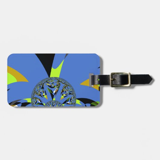 Cool Arches met Fractal Spheres Art Design Bagagelabel (Voorkant horizontaal)