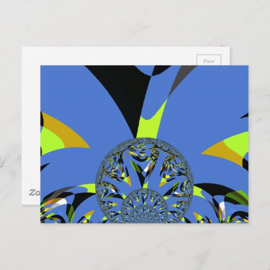 Cool Arches met Fractal Spheres Art Design Briefkaart (Voorkant / Achterkant)