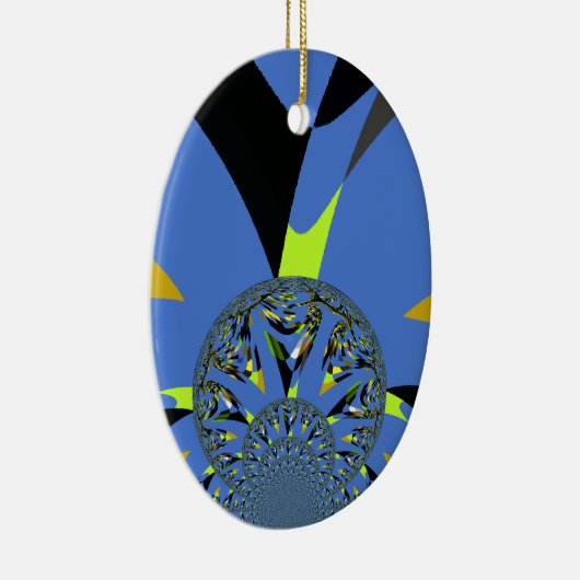 Cool Arches met Fractal Spheres Art Design Keramisch Ornament (Rechts)