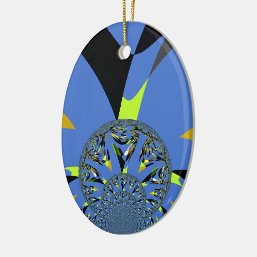 Cool Arches met Fractal Spheres Art Design Keramisch Ornament (Links)